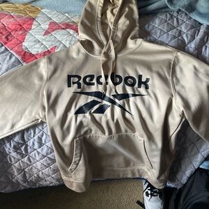 Reebok Tan Hoodie with Logo Size M